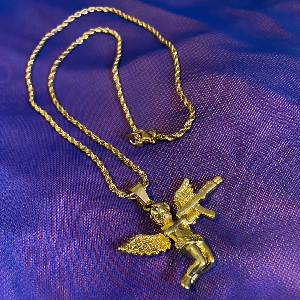 Cupid’s Got A Gun - necklace
